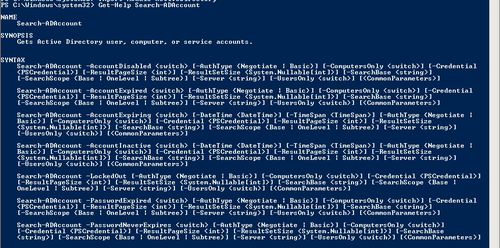 Find Expired Accounts in Active Directory using Powershell