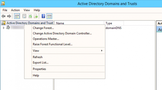 Active Directory Domains and Trusts
