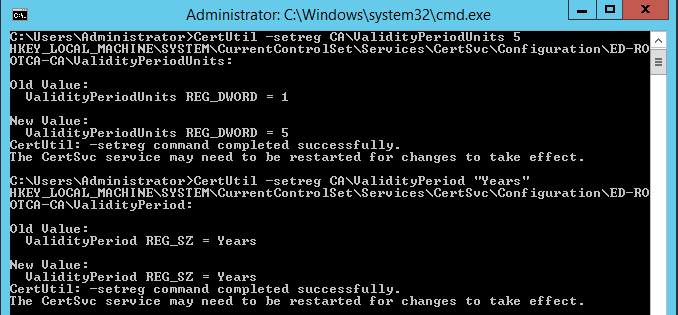 How to install Root Certificate Authority on Windows Server 2012