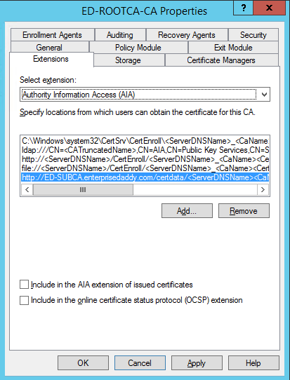 How to install Root Certificate Authority on Windows Server 2012