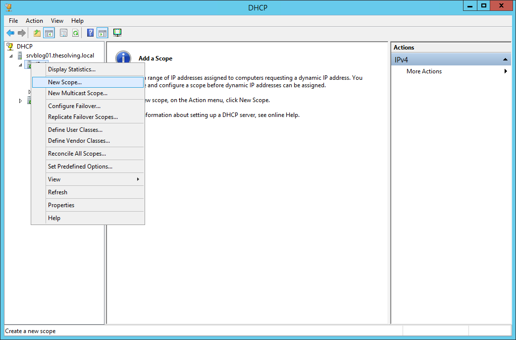 How to configure a multiscope DHCP server to work with VLANs