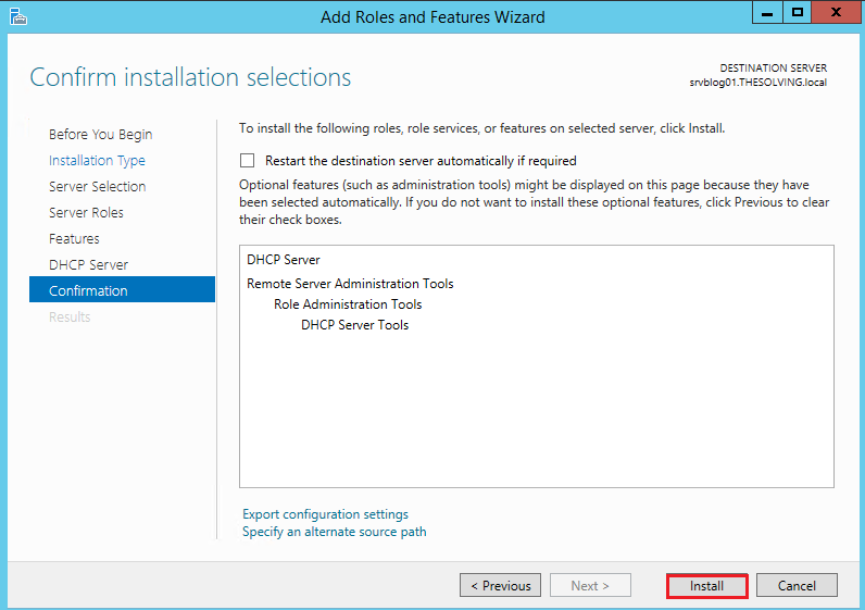 How to configure Dhcp Failover on Windows Server 2012 R2