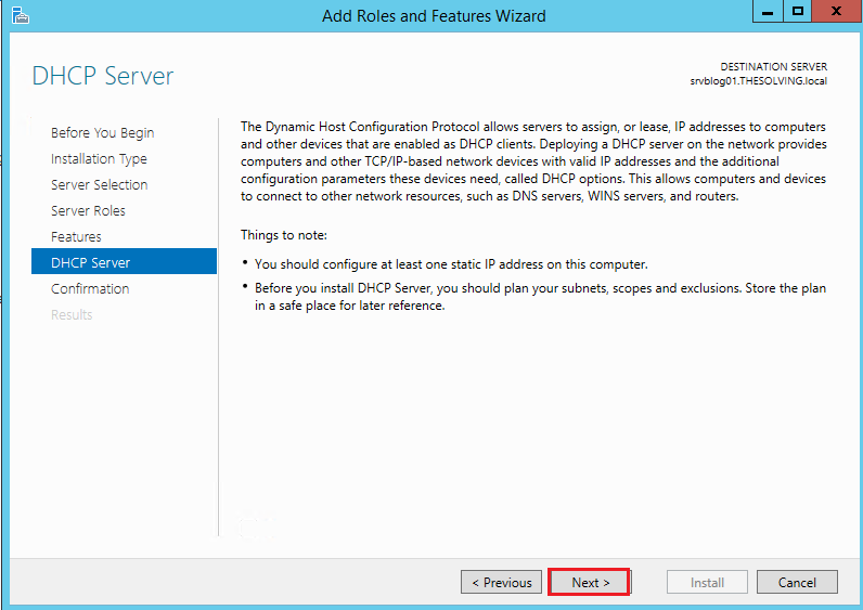 How to configure Dhcp Failover on Windows Server 2012 R2