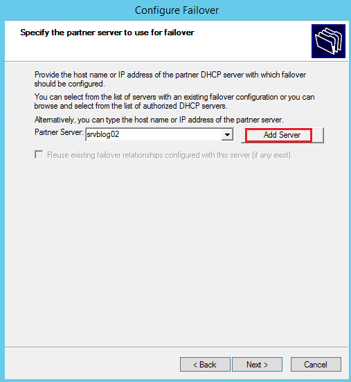 How to configure Dhcp Failover on Windows Server 2012 R2