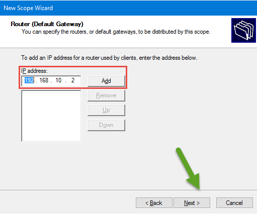 Router (Default Gateway)