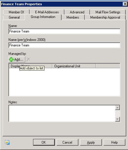 Change Owner of a Distribution group in Exchange Server 2010