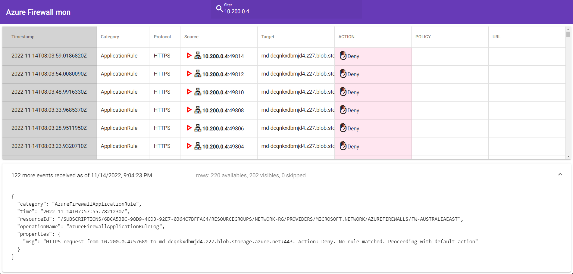 az-firewall-mon landing page